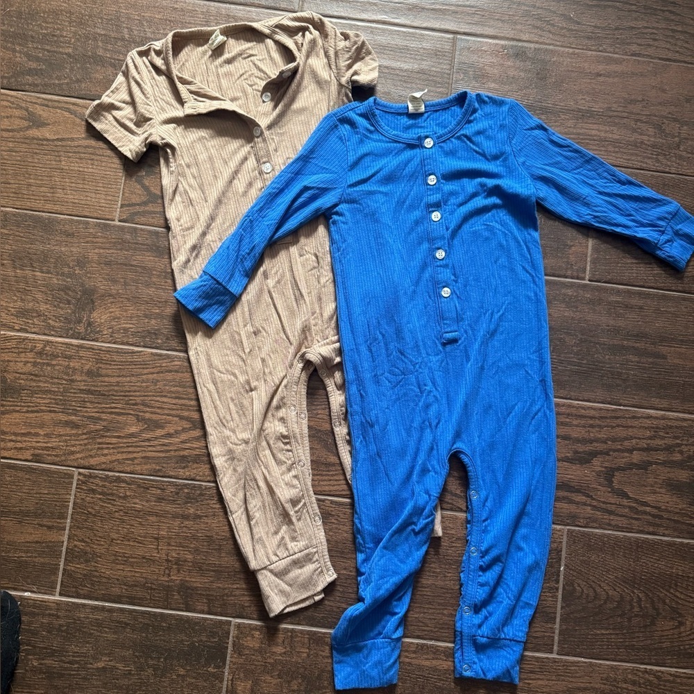 Kate Quinn Ribbed One-Piece Romper Bundle 2T